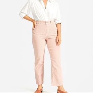 Everlane Straight Leg Pink Crop
